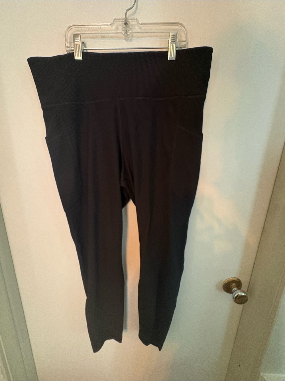 High-Waist Ribbed Women’s Performance Leggings size XL